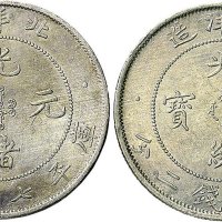 二十九年（1903年）北洋造光绪元宝七钱二分银币二枚（LM462）