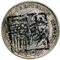 1889年、1894年、1895年墨西哥鹰洋银币三枚