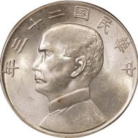民国二十二年（1933年）孙中山像壹圆银币三枚