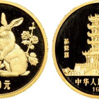 1987年中国人民银行发行丁卯（兔）年生肖纪念金币