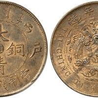 大清铜币直二十文