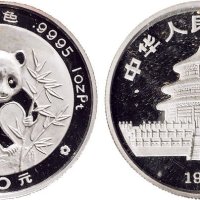 1988年中国人民银行发行熊猫铂金币
