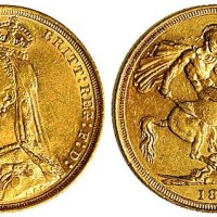 1890年维多利亚女皇骑马金币