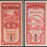 民国中国农民银行纸币（二枚）