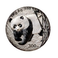 2001年中国人民银行发行熊猫银币