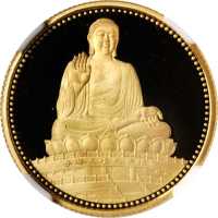 1990年天坛大佛纪念金章1/4盎司 NGC PF 69