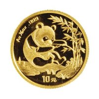 1994年中国人民银行发行熊猫金币6枚