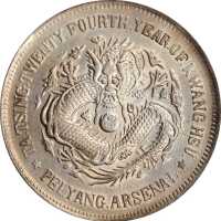 北洋造光绪24年壹圆 PCGS AU Details