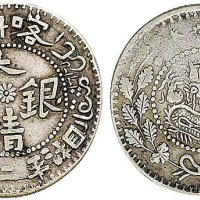 1907年喀什造大清银币湘平二钱（LM749）