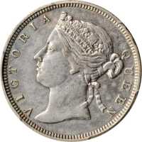 1879年香港贰毫 PCGS XF Details