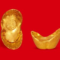 清末民初“寿”字一两金锭