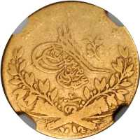 1845年土耳其50 Kurush金币。