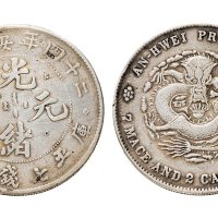 二十四年（1898年）安徽省造光绪元宝七钱二分银币