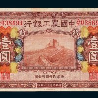 中国农工银行北京壹圆