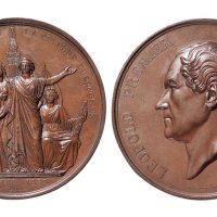 1859年比利时大型纪念铜章
