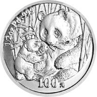 2005熊猫100元纪念钯金币