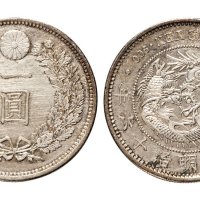日本明治十六年（1883年）一圆银币
