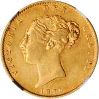 1870年1/2 Sovereign金币