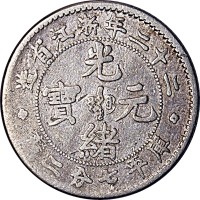 1896光绪二十二年浙江省造光绪元宝大字版七分二釐