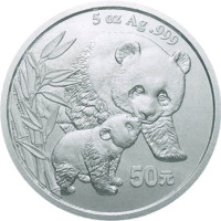 2004熊猫50元纪念银币