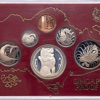 1982新加坡限量发行精緻套币，一套六枚
