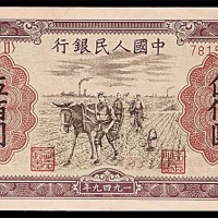 1949一九四九年中国人民银行一版伍佰圆种地 