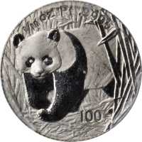 2002年熊猫纪念铂币1/10盎司 PCGS Proof 67