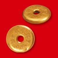 民国时期“佛山隆记裕成金铺永远保证九九赤金”一两金饼