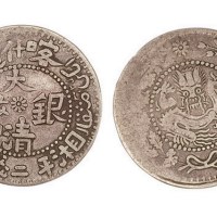 1909年新疆喀什造大清银币湘平二钱