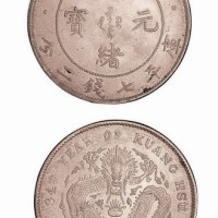 1908年光绪三十四年北洋造光绪元宝库平七钱二分