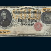 1900年美国金币兑换券10000元