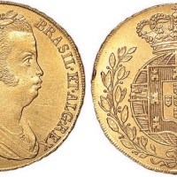1822年巴西6400R金币