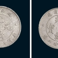 1895年湖北省造光绪元宝库平七分二厘银币二枚（LM185）