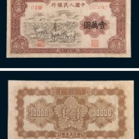 第一版人民币壹万圆牧马