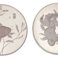 1990年上海造币厂制中国金鱼纪念章