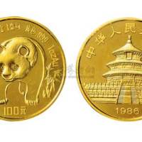 1986年熊猫100元金币
