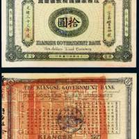 光绪三十三年（1907年）江西官银钱总号银圆票拾圆