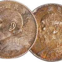 1919年民国八年袁世凯像壹圆银币一组四枚（LM76）