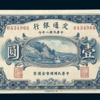 民国八年（1919年）交通银行哈尔滨壹圆