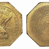 1851年美国50元八角形老鹰金币