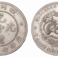 1896年四川省造光绪元宝库平七钱二分