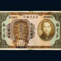 民国二十年（1931年）广东省银行银毫券壹百圆