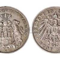 1904年德国汉堡银币
