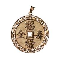 清末民初福禄寿全18K金质佩章