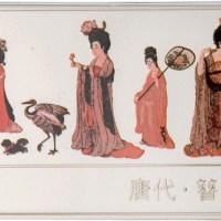 1998年唐代簪花仕女图彩银币50元一枚全