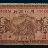 民国十九年(1930年)河北银行北平壹圆
