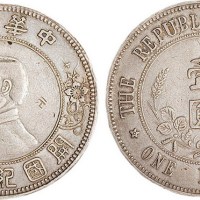 1912年孙中山像中华民国开国纪念币壹圆银币