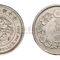 1877年日本明治十年贸易银壹圆银币