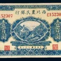 西北农民银行壹百圆