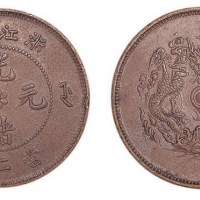 浙江省造光绪元宝当二十铜币